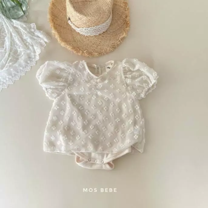 Mos Bebe - Korean Baby Fashion - #babyoutfit - Juliet Blouse Bodysuit Set - 7