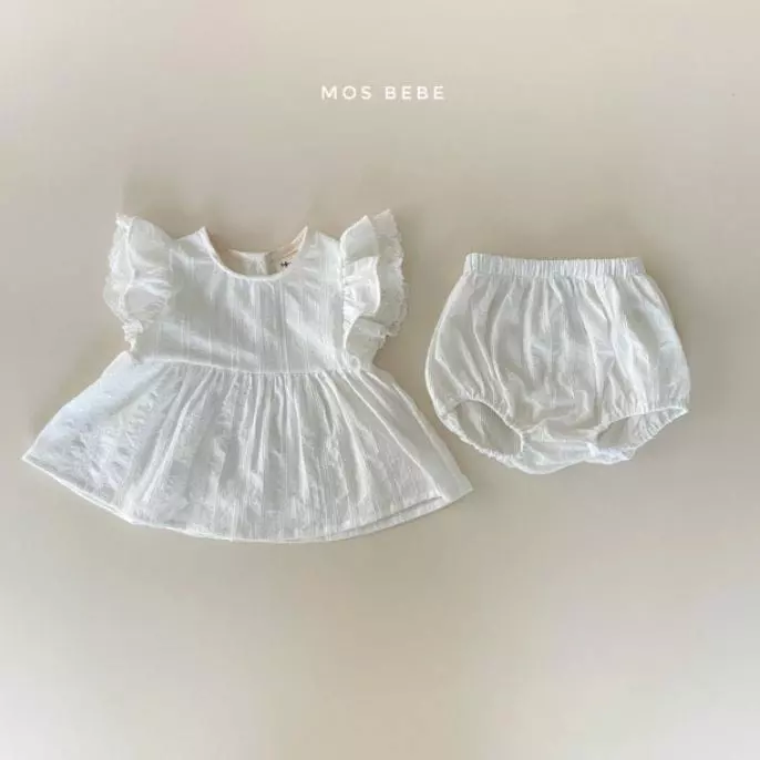 Mos Bebe - Korean Baby Fashion - #babyoutfit - Terry Blouse Set - 6