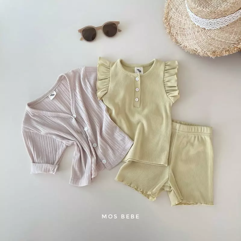 Mos Bebe - Korean Baby Fashion - #babywear - Loving You Top Bottom Set - 11