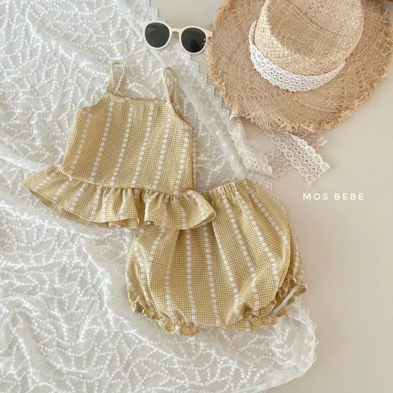 Mos Bebe - Korean Baby Fashion - #babywear - Bandy Top Bottom Set - 8