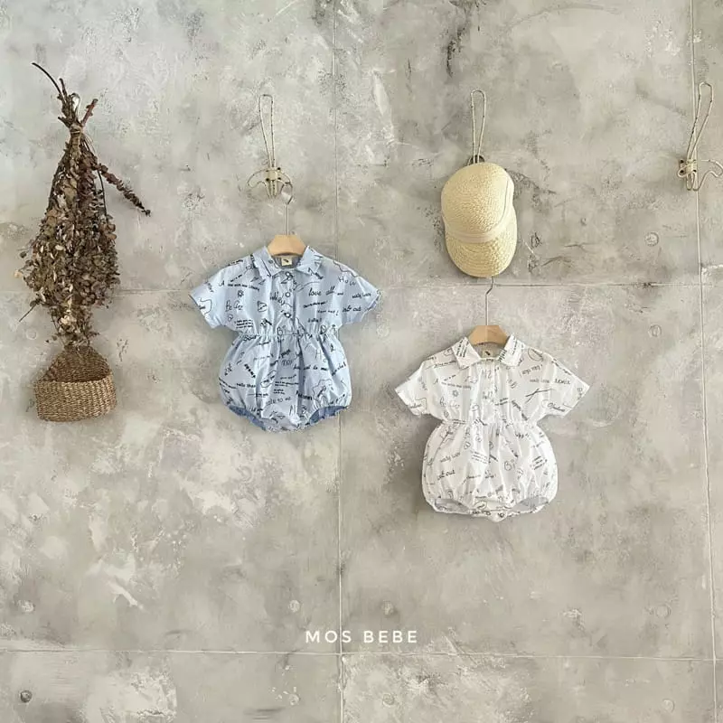 Mos Bebe - Korean Baby Fashion - #babywear - Sketch Collatr Bodysuit - 6
