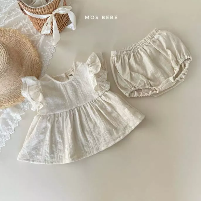 Mos Bebe - Korean Baby Fashion - #babywear - Terry Blouse Set - 8
