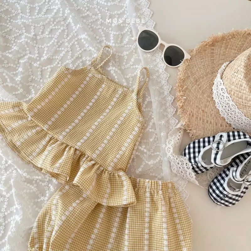 Mos Bebe - Korean Baby Fashion - #onlinebabyboutique - Bandy Top Bottom Set - 9