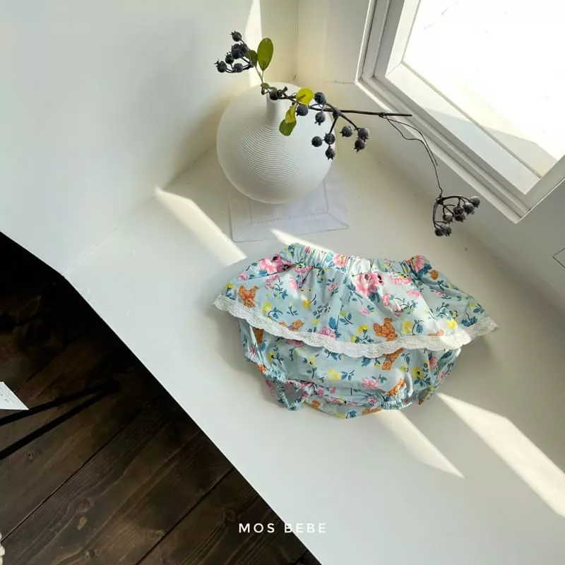Mos Bebe - Korean Baby Fashion - #onlinebabyshop - Teddy Skirt Bloomer - 2