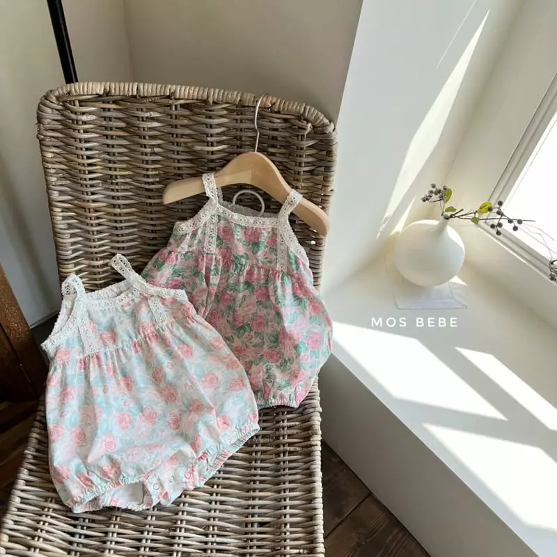 Mos Bebe - Korean Baby Fashion - #onlinebabyshop - Lisian Sleeveless Bodysuit - 7