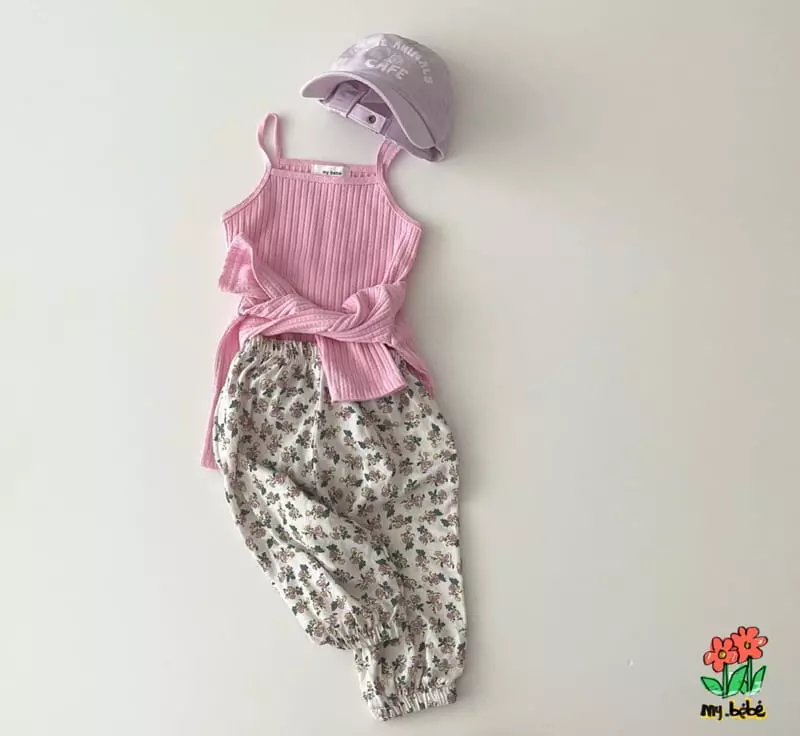 My Bebe - Korean Children Fashion - #Kfashion4kids - Single Jogger Pantsw - 9