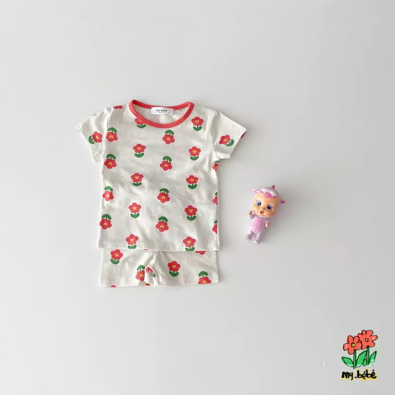 My Bebe - Korean Children Fashion - #childofig - Short Sleeves Easywear - 10