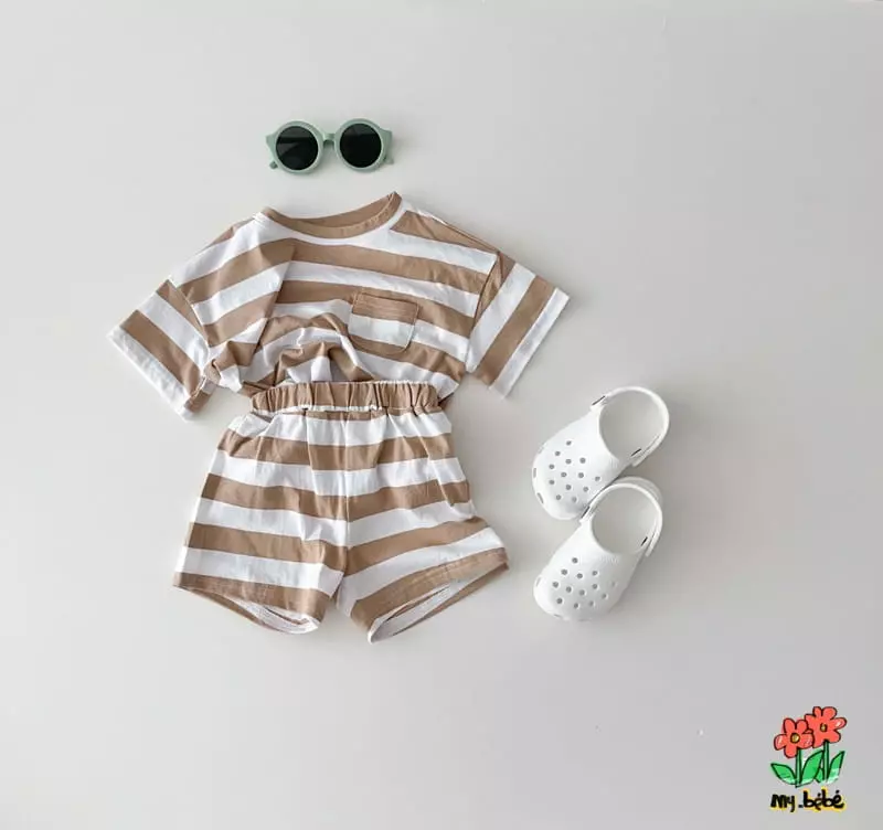 My Bebe - Korean Children Fashion - #childofig - Together Top Bottom Set - 9