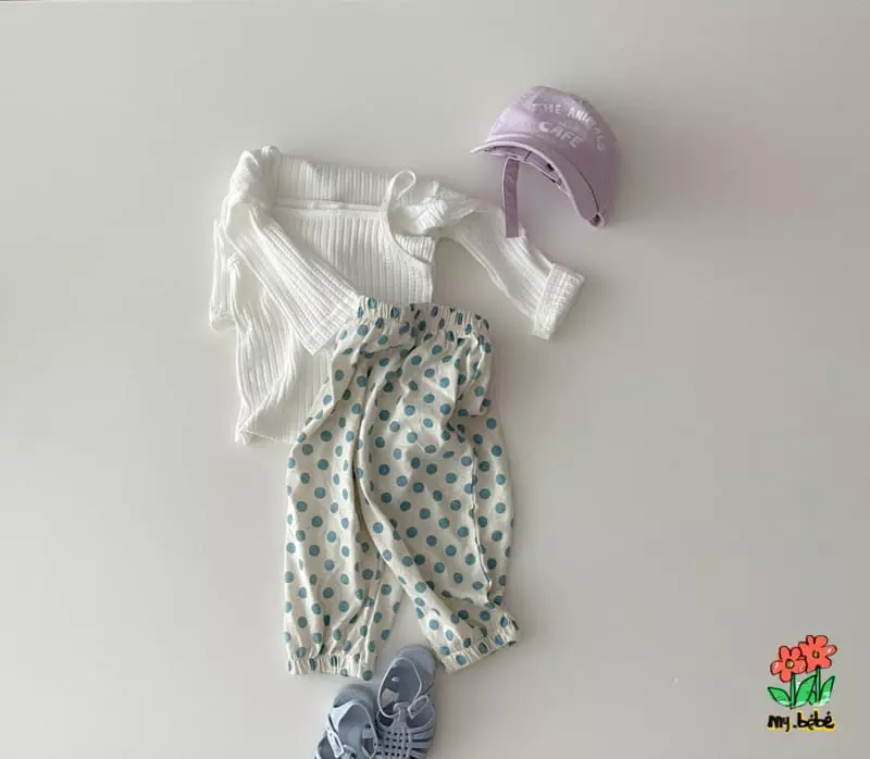 My Bebe - Korean Children Fashion - #childofig - Eyelet Sleeveless Cardigan Set - 5