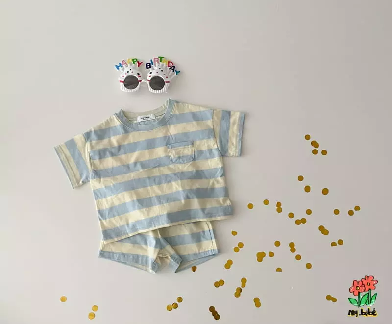 My Bebe - Korean Children Fashion - #childrensboutique - Together Top Bottom Set - 10
