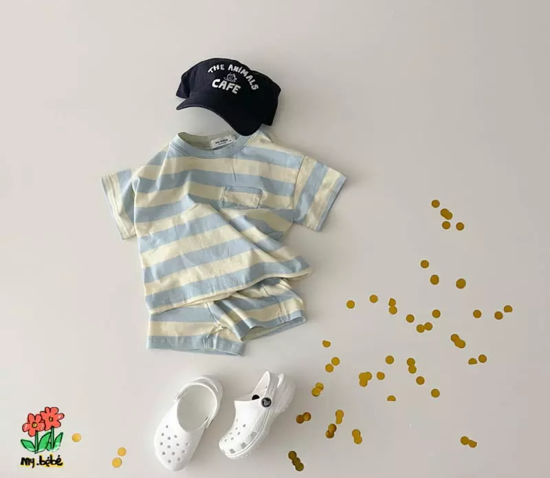 My Bebe - Korean Children Fashion - #designkidswear - Together Top Bottom Set - 11