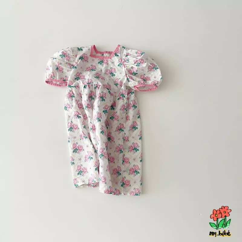 My Bebe - Korean Children Fashion - #designkidswear - Piping One-piece - 9