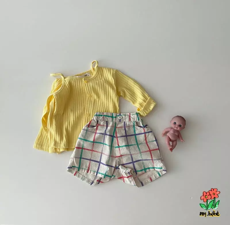 My Bebe - Korean Children Fashion - #discoveringself - Eyelet Sleeveless Cardigan Set - 8
