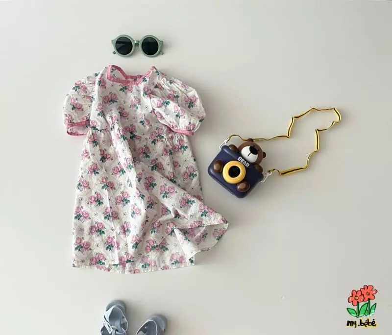 My Bebe - Korean Children Fashion - #kidsshorts - Piping One-piece - 12