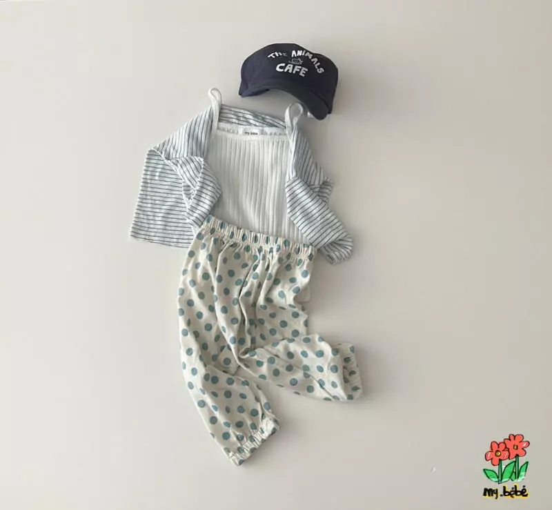 My Bebe - Korean Children Fashion - #kidzfashiontrend - Single Jogger Pantsw - 8