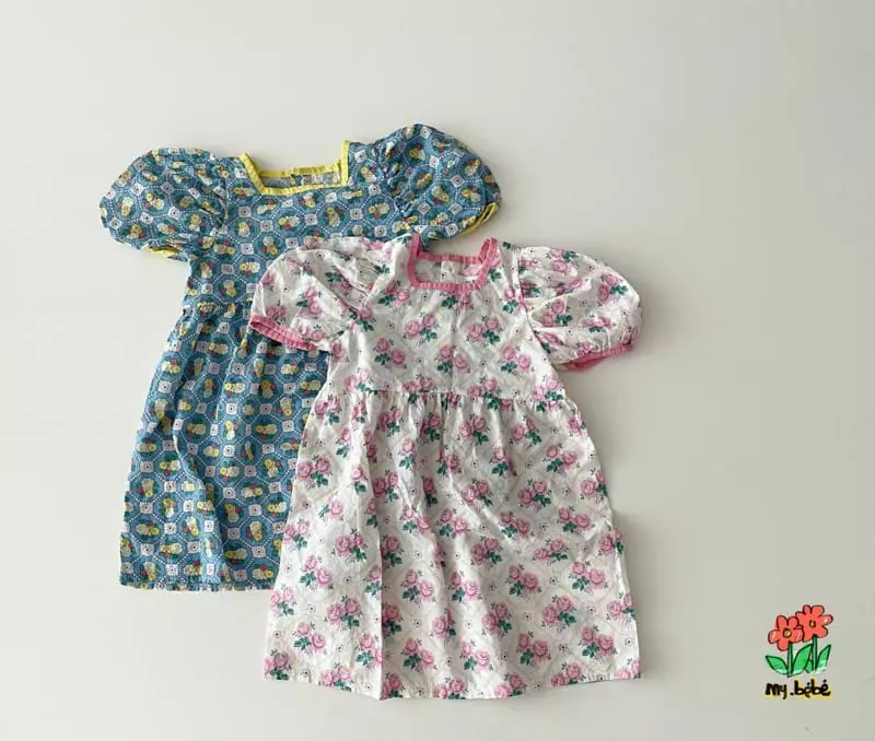 My Bebe - Korean Children Fashion - #magicofchildhood - Piping One-piece
