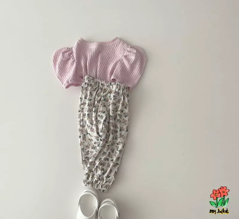 My Bebe - Korean Children Fashion - #magicofchildhood - Single Jogger Pantsw - 11
