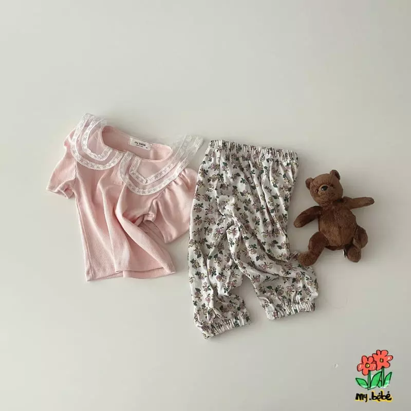 My Bebe - Korean Children Fashion - #minifashionista - Single Jogger Pantsw - 12