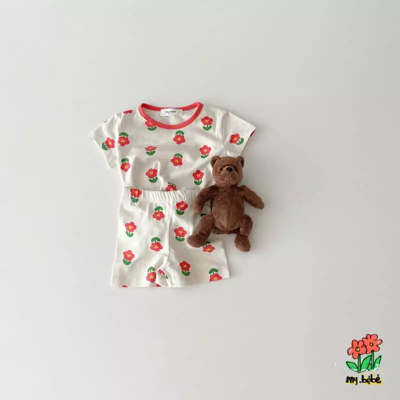 My Bebe - Korean Children Fashion - #toddlerclothing - Short Sleeves Easywear - 8