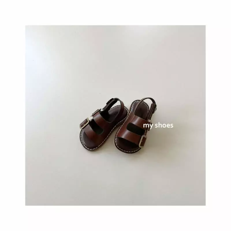 My Socks - Korean Children Fashion - #Kfashion4kids - Chocolate Sandals