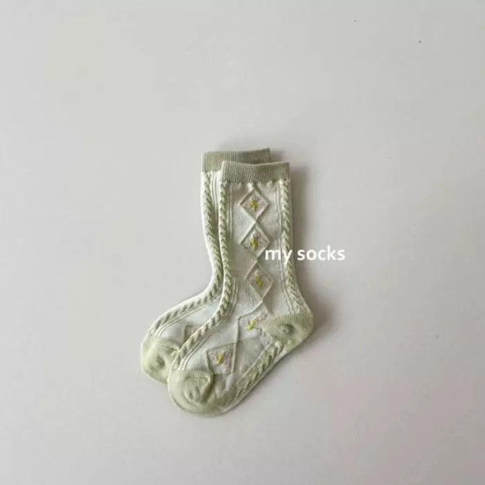 My Socks - Korean Children Fashion - #fashionkids - Green Tea Socks Set - 3