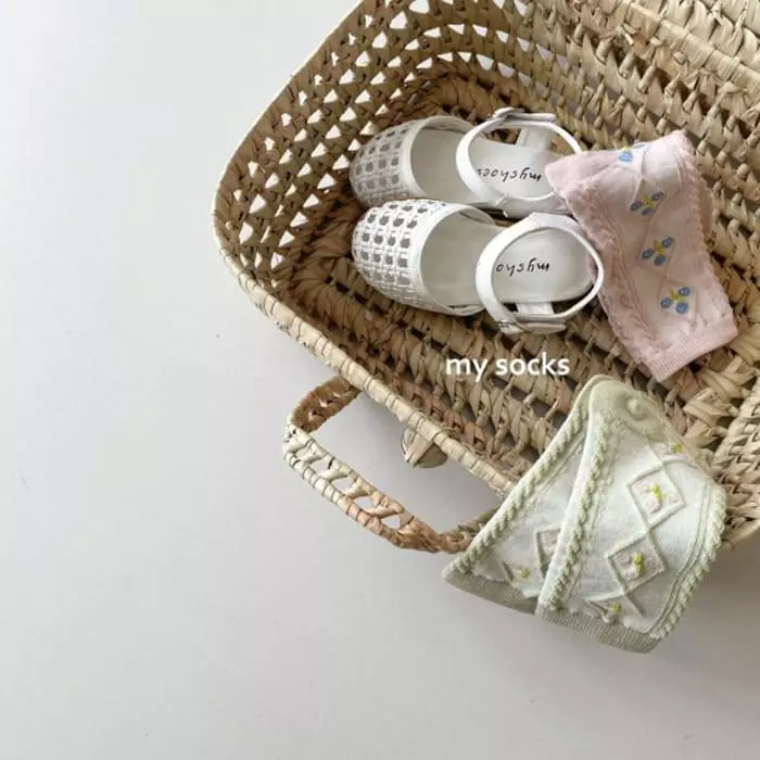 My Socks - Korean Children Fashion - #fashionkids - Green Tea Socks Set - 4