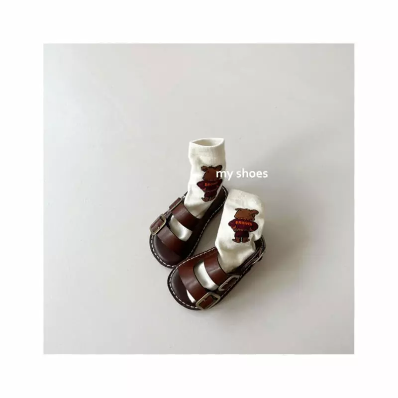 My Socks - Korean Children Fashion - #magicofchildhood - Chocolate Sandals - 3
