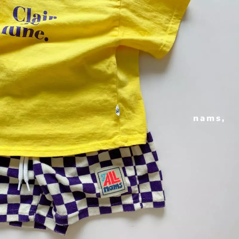 NAMS - Korean Children Fashion - #childofig - Check Boarder Towel Pants - 12