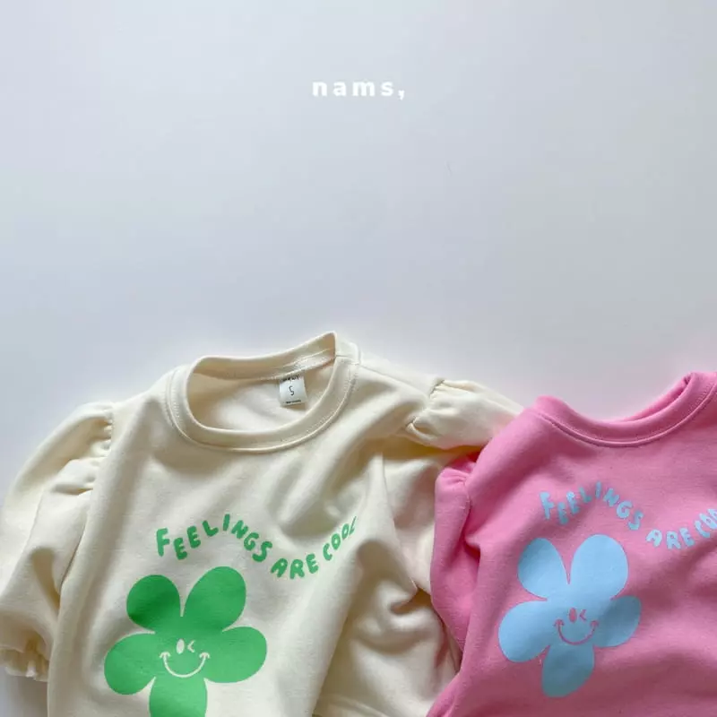 NAMS - Korean Children Fashion - #designkidswear - Feeling Flower Top Bottom Set - 7