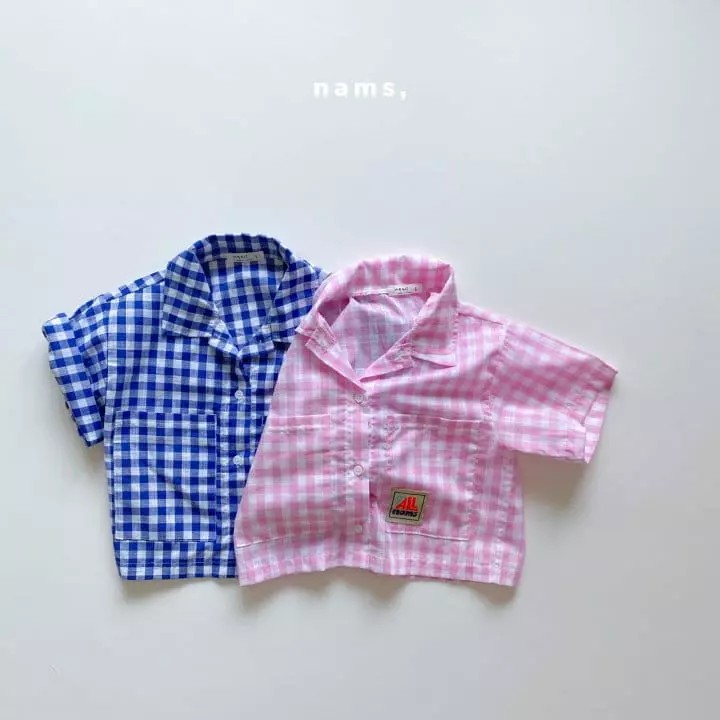 NAMS - Korean Children Fashion - #kidzfashiontrend - Check Summer Shirt - 10