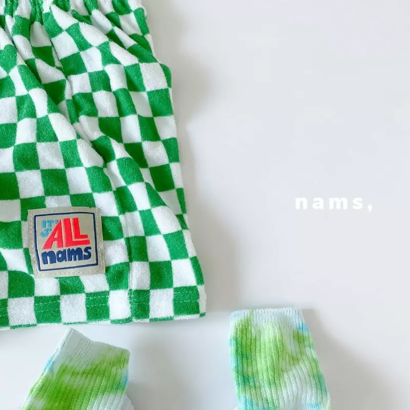 NAMS - Korean Children Fashion - #magicofchildhood - Check Boarder Towel Pants - 6