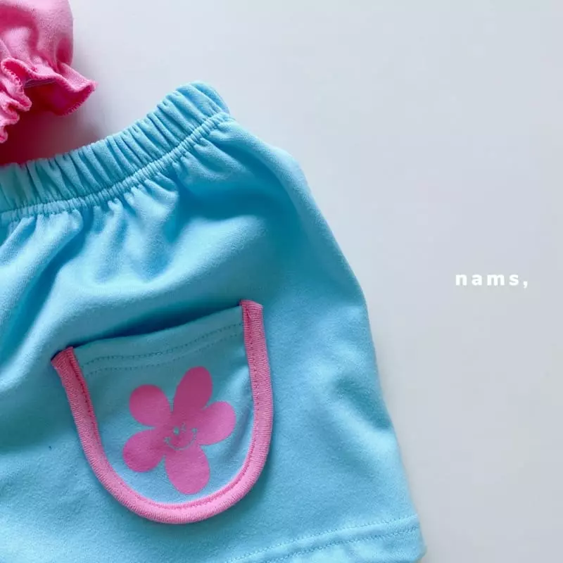 NAMS - Korean Children Fashion - #toddlerclothing - Feeling Flower Top Bottom Set - 3