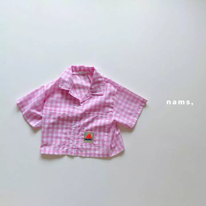 NAMS - Korean Children Fashion - #toddlerclothing - Check Summer Shirt