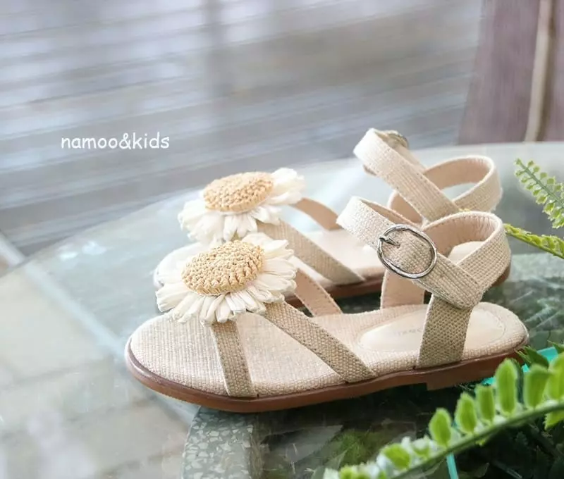 Namoo & Kids - Korean Children Fashion - #childofig - Roliz Linen Sandals - 5