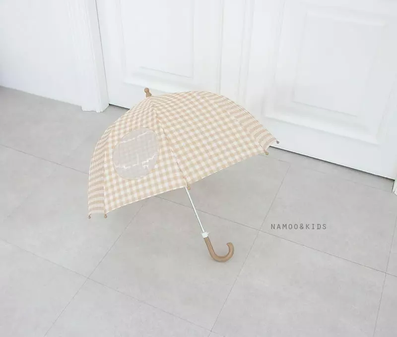 Namoo & Kids - Korean Children Fashion - #discoveringself - Check Umbrella - 4