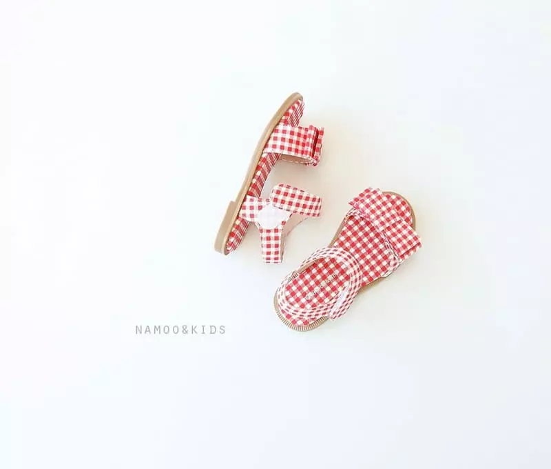 Namoo & Kids - Korean Children Fashion - #fashionkids - Joy Check Sandals - 4