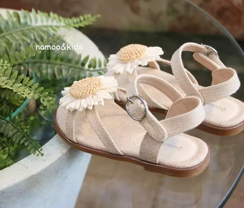 Namoo & Kids - Korean Children Fashion - #toddlerclothing - Roliz Linen Sandals - 4