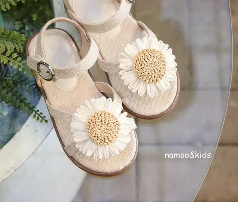 Namoo & Kids - Korean Children Fashion - #todddlerfashion - Roliz Linen Sandals - 2