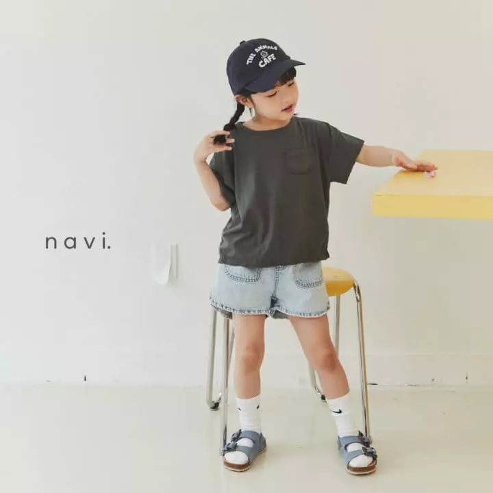 Navi - Korean Children Fashion - #stylishchildhood - Pocket Jeans - 4