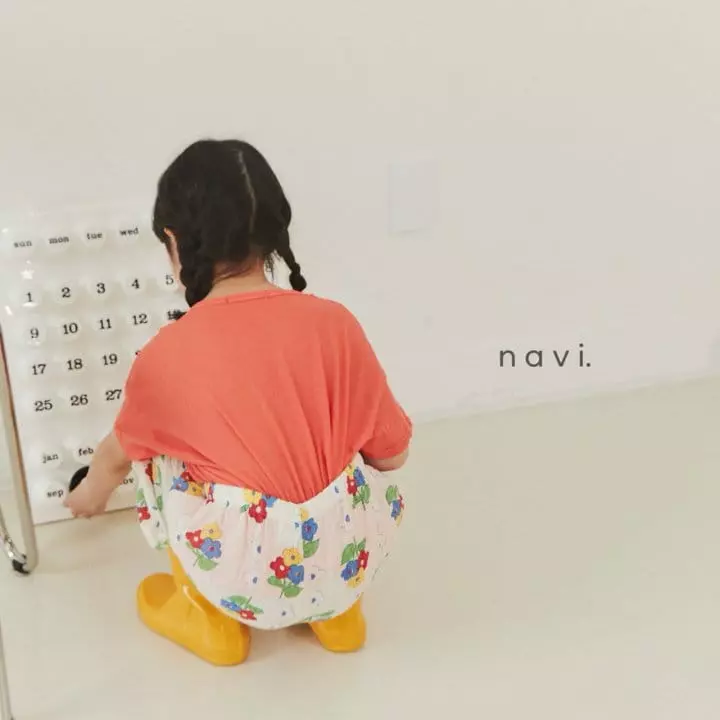Navi - Korean Children Fashion - #fashionkids - Flower Leaf Pants - 10