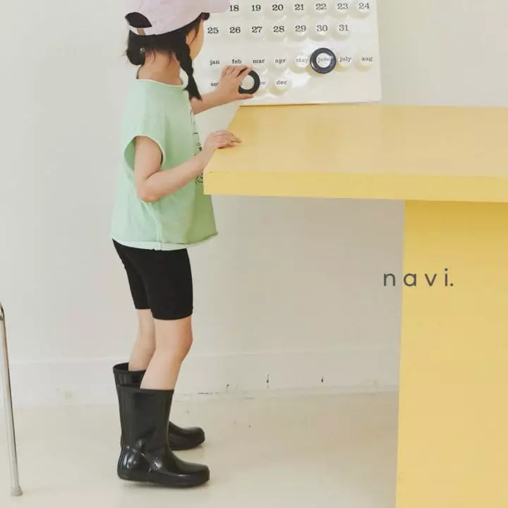 Navi - Korean Children Fashion - #magicofchildhood - Half Leggings - 3