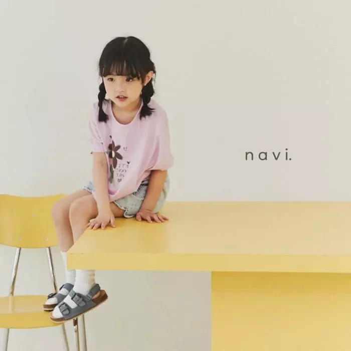 Navi - Korean Children Fashion - #minifashionista - Delling Crop Tee - 8