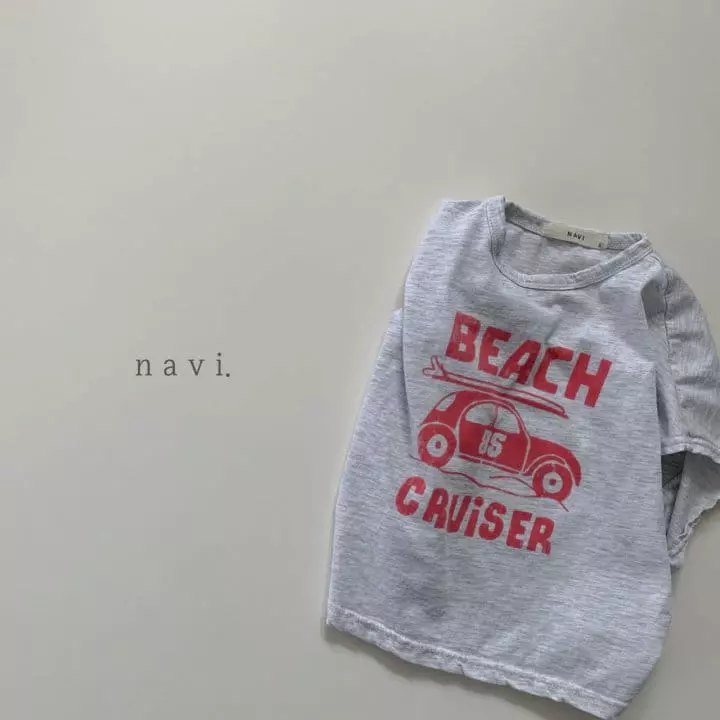 Navi - Korean Children Fashion - #prettylittlegirls - Beach Tee - 6