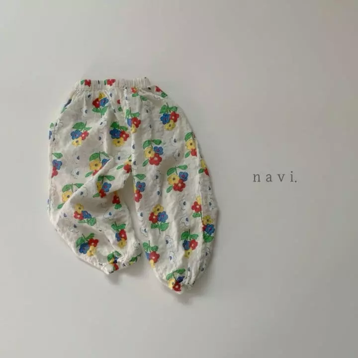 Navi - Korean Children Fashion - #todddlerfashion - Flower Pants - 2