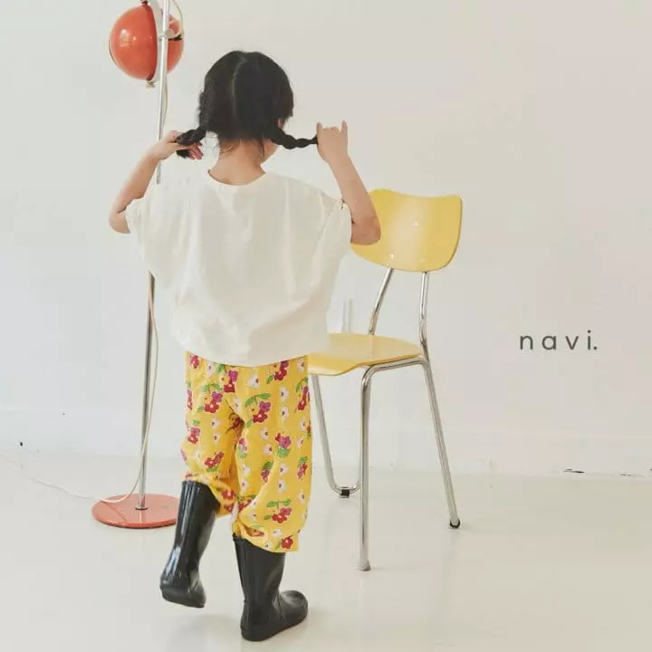 Navi - Korean Children Fashion - #todddlerfashion - Flower Leaf Pants - 3
