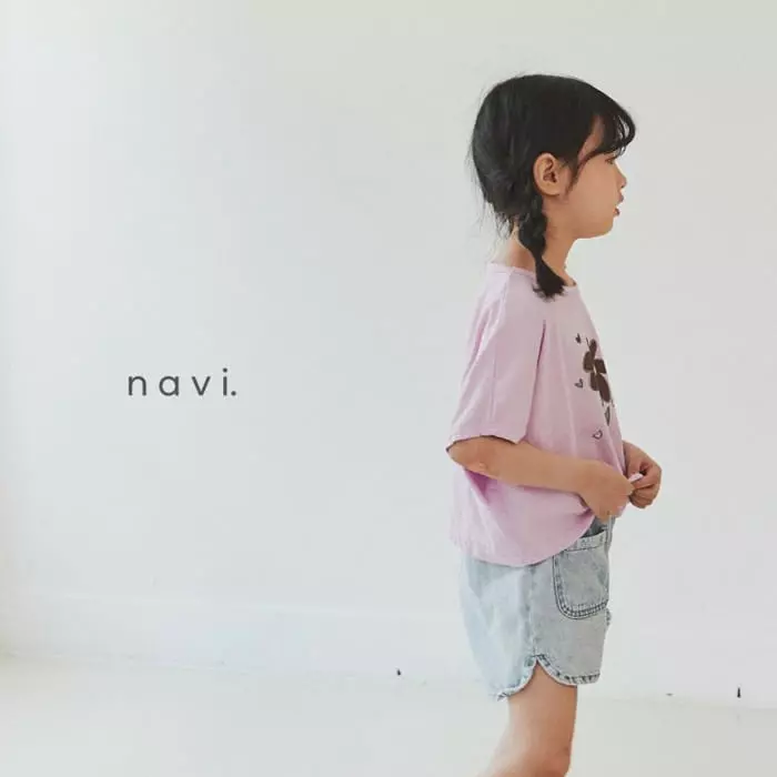 Navi - Korean Children Fashion - #todddlerfashion - Delling Crop Tee - 10