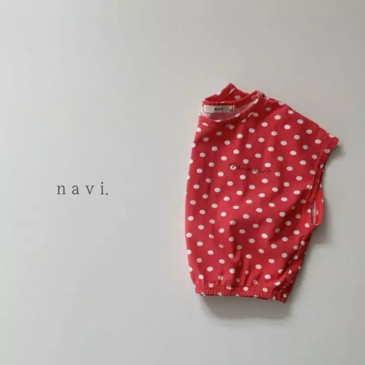 Navi - Korean Children Fashion - #todddlerfashion - Dot Crop Tee - 3