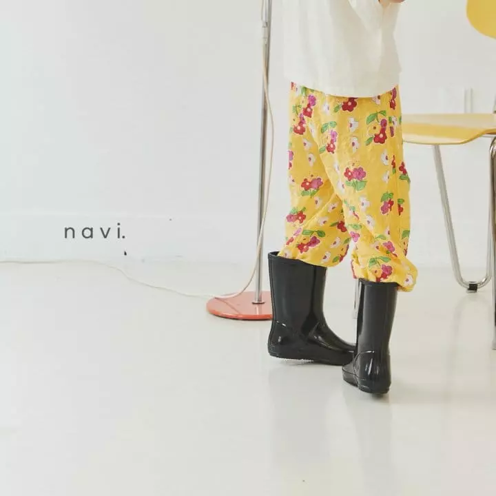 Navi - Korean Children Fashion - #todddlerfashion - Flower Leaf Pants - 4