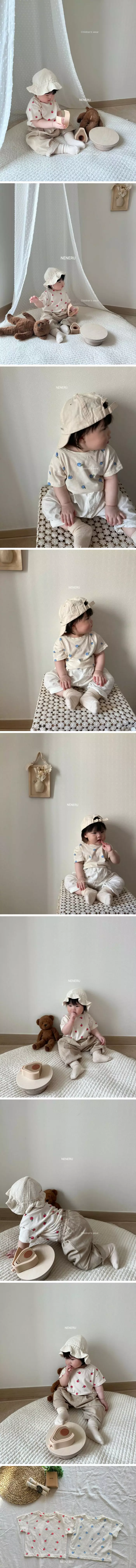 Neneru - Korean Baby Fashion - #onlinebabyshop - Bebe Apple Tee