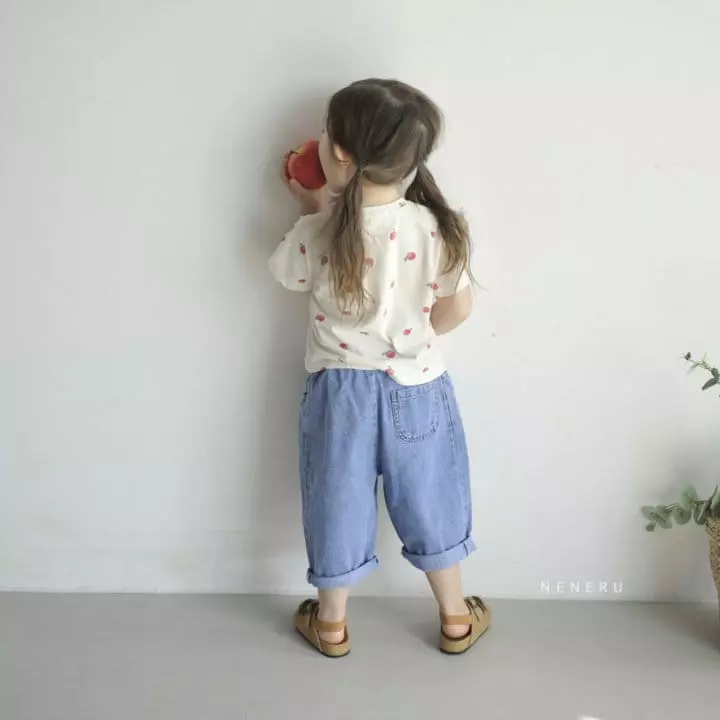 Neneru - Korean Children Fashion - #kidsshorts - Pine Jeans - 4